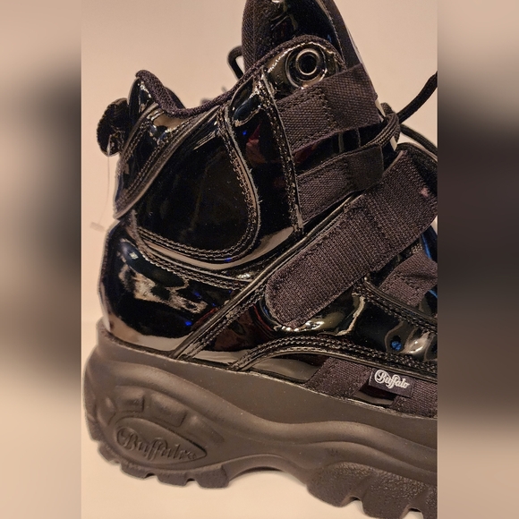 Buffalo Black Patent Ankle Boots - Picture 10 of 16